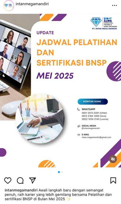intan mega mandiri penyelenggara masa persiapan pensiun mpp sertifikasi pelatihan training lsp iso bnsp gathering outbond mice