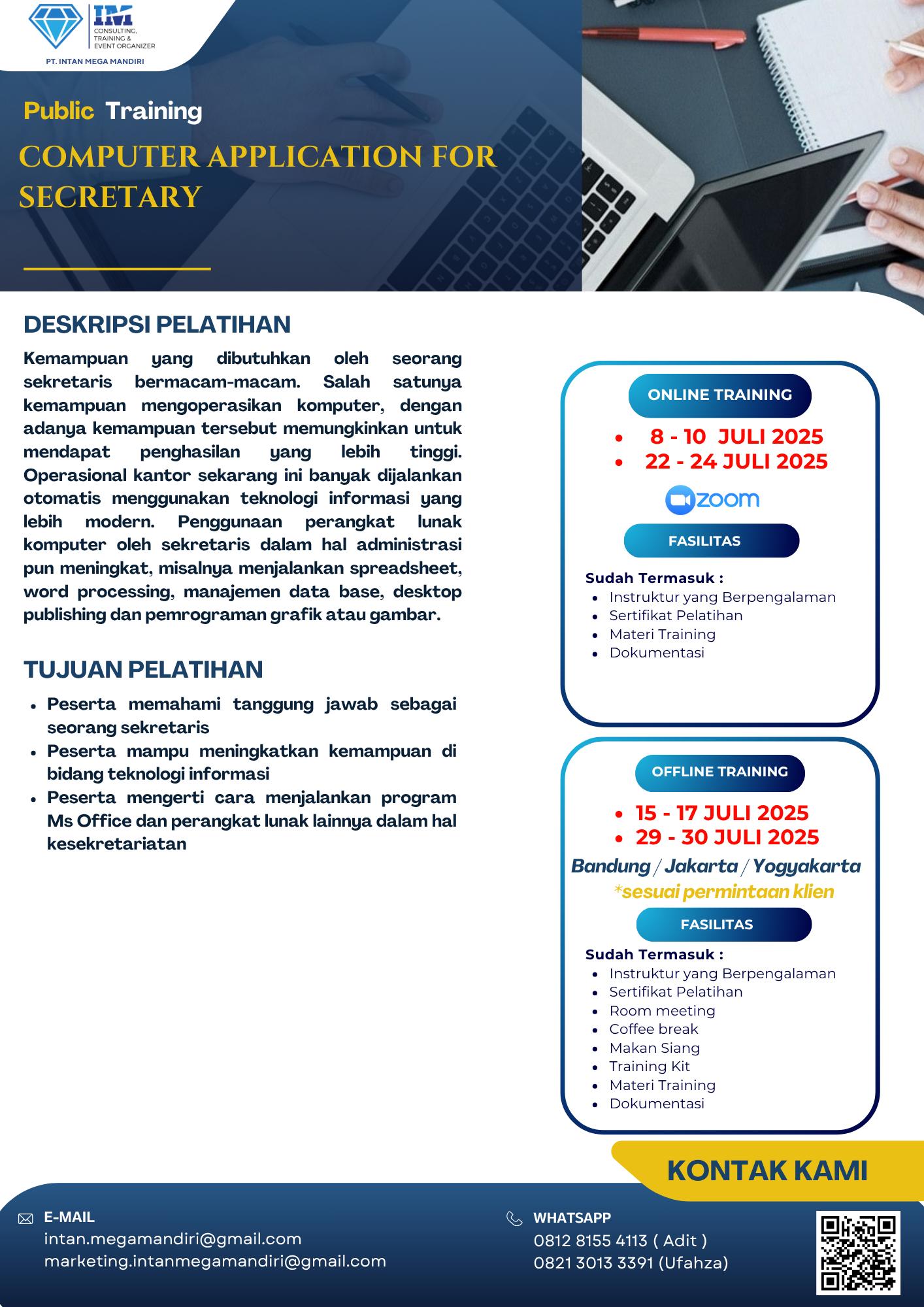 intan mega mandiri penyelenggara masa persiapan pensiun mpp sertifikasi pelatihan training lsp iso bnsp gathering outbond mice bandung jakarta