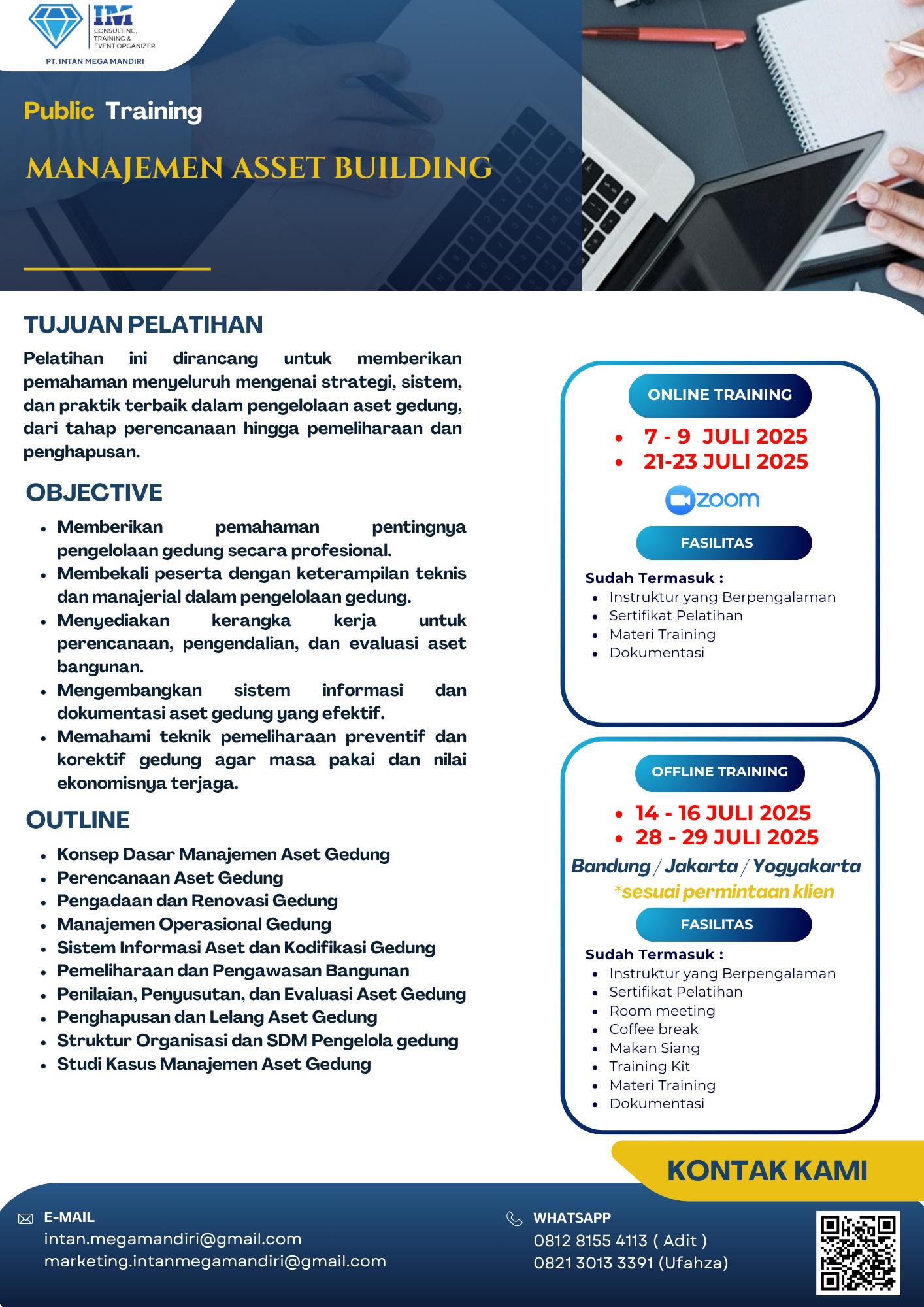intan mega mandiri penyelenggara masa persiapan pensiun mpp sertifikasi pelatihan training lsp iso bnsp gathering outbond mice bandung jakarta