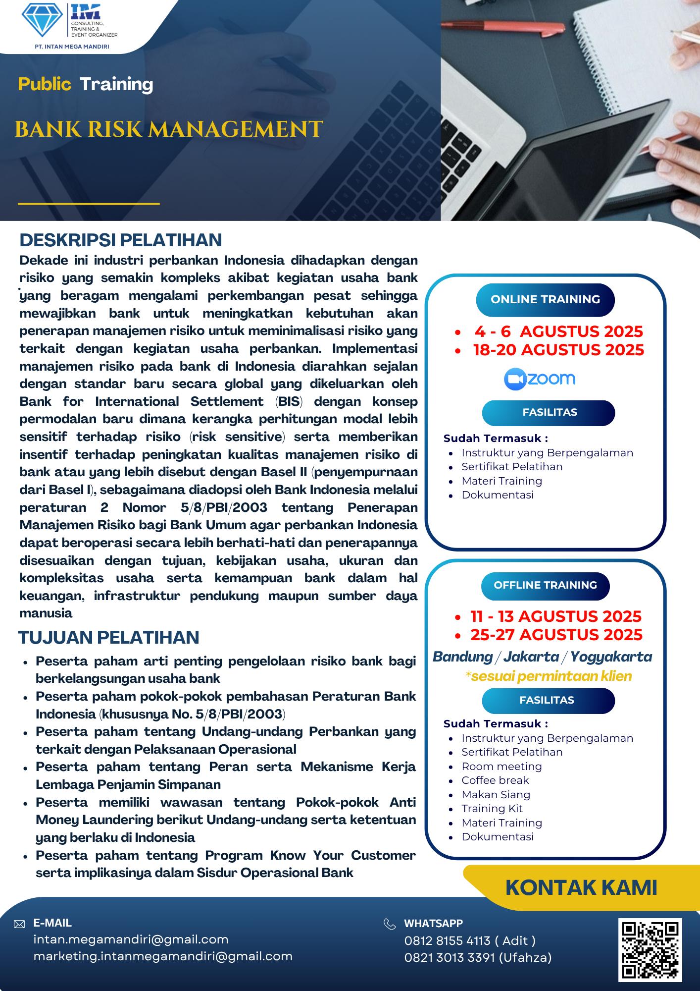 intan mega mandiri penyelenggara masa persiapan pensiun mpp sertifikasi pelatihan training lsp iso bnsp gathering outbond mice bandung jakarta